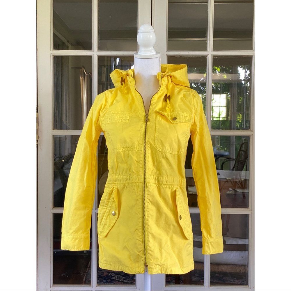 J. Crew Women’s Yellow Cotton Anorak